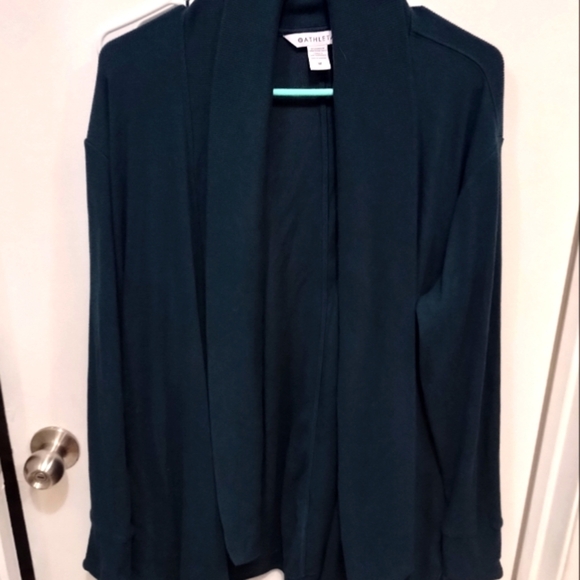 Athleta Women's Open Front Cardigan Sweater - Dark Green - Picture 1 of 4